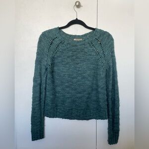 Blue-green Knit Sweater